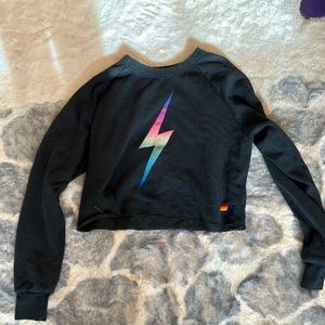Cropped Avatar Nation crew neck